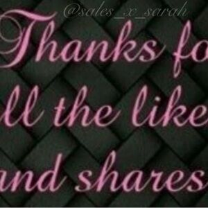 Pink Script Text Graphic on Black Woven Background